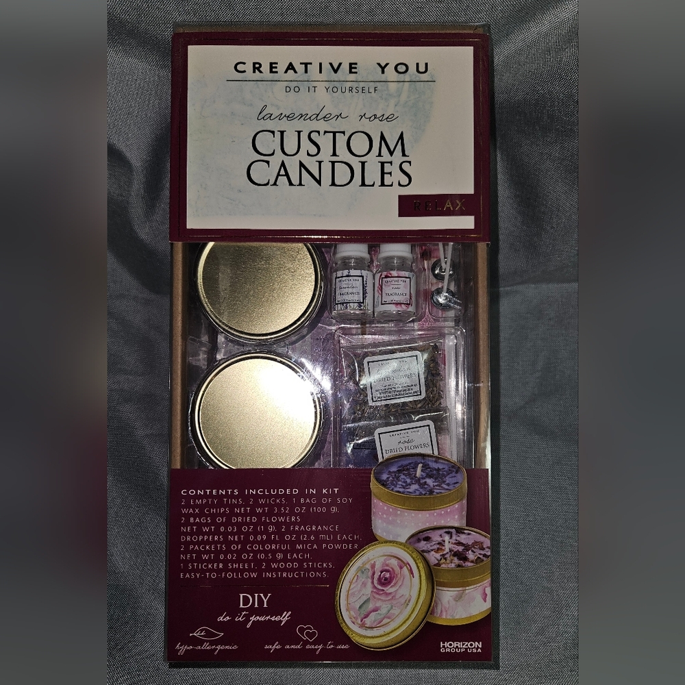 Creative You Lavender Rose Custom Candle Kit